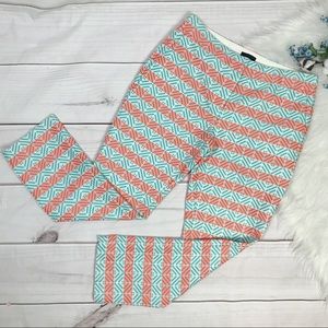 J. Crew Collection Neon Geometric Dress Pants